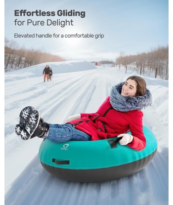 Tube à Neige avec Housse Toile de Qualité Enfants et Adultes Bouée à Neige Gonflable Robuste 122cm Fond Epais Luge Hiver Montagne Ski online