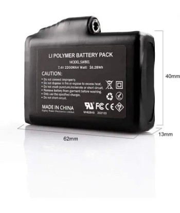 Batterie rechargeable pour Gants chauffant 7.4V 2200mAh Profitez des Offres !