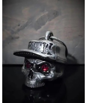 Cloche de moto unique " tête de mort diamant FTW" Profitez des Offres !