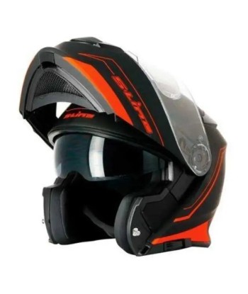 Casque Modulable Double écran Noir et Rouge MAT | SLine550 s'inspire de l'anatomie humaine