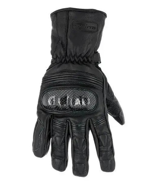 Gants moto Hiver Cuir  Avec Coque Carbone pas cheres