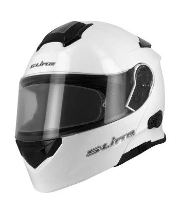 Casque moto bluetooth -  Blanc Livraison rapide