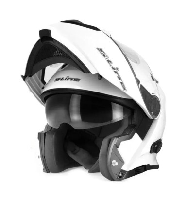 Casque moto bluetooth -  Blanc Livraison rapide