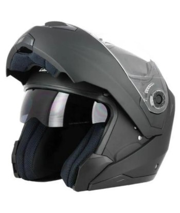 Casque moto modulable - Noir mat hantent personnes