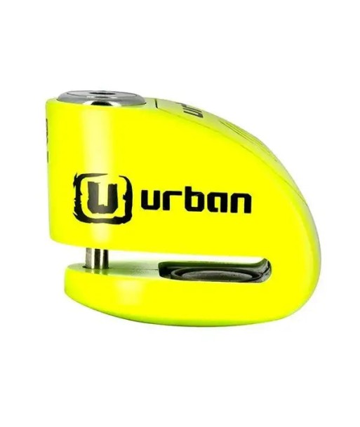 Bloque Disque Moto avec Alarme - Urban 6 mm Jaune Fluo Economisez 