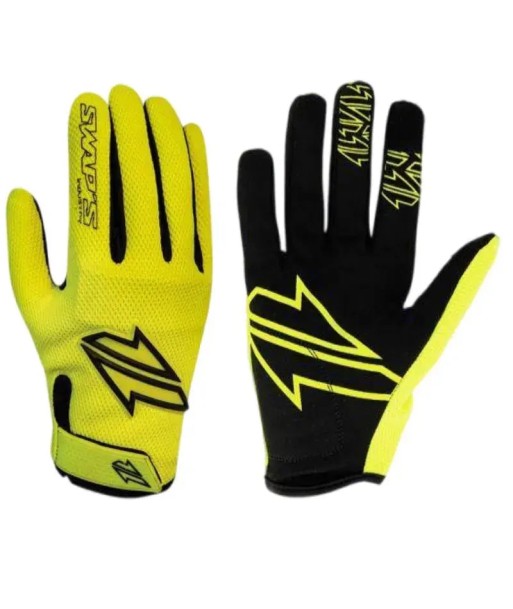 Gants Moto cross Jaune Fluo -Homologué en stock