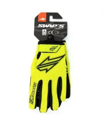 Gants Moto cross Jaune Fluo -Homologué en stock