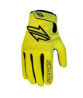 Gants Moto cross Jaune Fluo -Homologué en stock