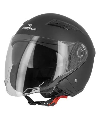 Casque moto jet vintage - Noir Mat l'achat 