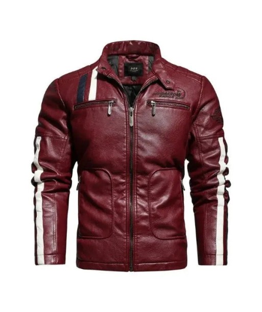 Blouson cuir rouge homme vintage du meilleur 