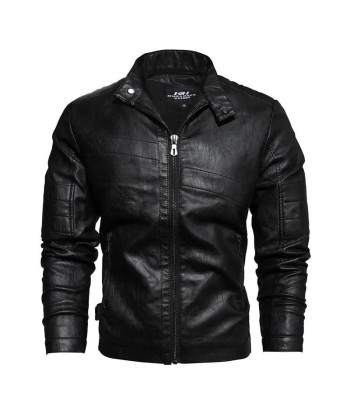 Veste cuir noir vintage Fin de série