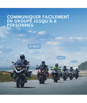 Intercom moto Lexin G2P -6 pilotes de l' environnement