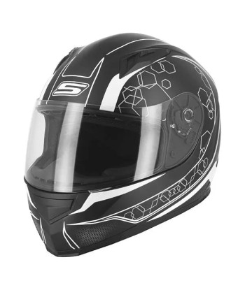 Casque de Moto Noir et Blanc Femme - S448 GRAPHIC Voir les baskets