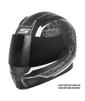 Casque de Moto Noir et Blanc Femme - S448 GRAPHIC Voir les baskets