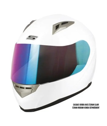 Casque Moto Femme Integral BLANC - S448 Fin de série