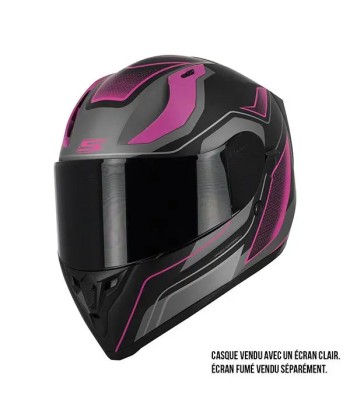 Casque Moto Rose Femme- S441 VENGE +PINLOCK le concept de la Pate a emporter 