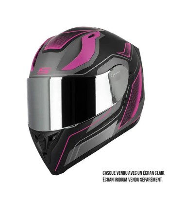 Casque Moto Rose Femme- S441 VENGE +PINLOCK le concept de la Pate a emporter 