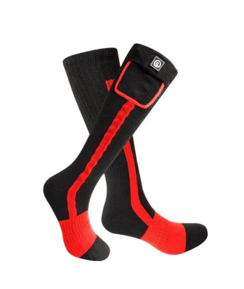 Chaussettes chauffantes moto - Rouge de votre