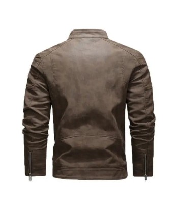 Perfecto Cuir Marron Homme Livraison rapide