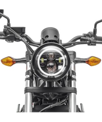 Boîtier pour Phare LED  moto 7" Universel + supports de fourche 35-43mm pour bénéficier 