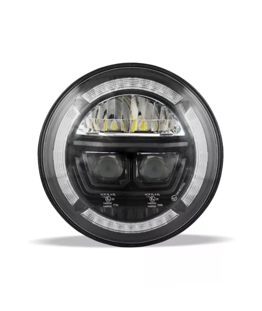 Phare avant 7 pouces LED Compatible Harley Davidson F10 pas cher