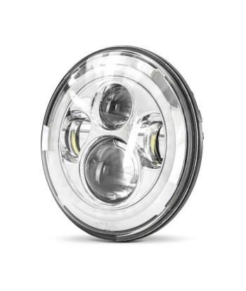 Phare LED 7" compatible Harley Davidson - Chrome de la marque