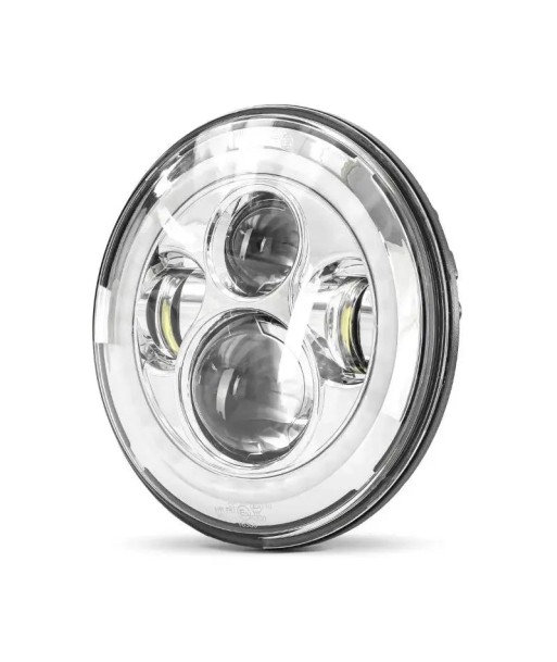 Phare LED 7" compatible Harley Davidson - Chrome de la marque