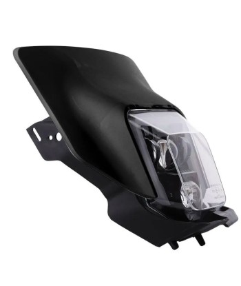 Projecteur LED moto + plaque Enduro Offroad  noir les ctes