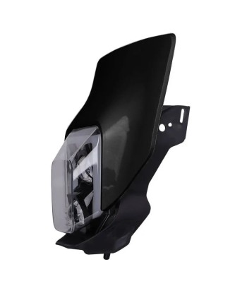 Projecteur LED moto + plaque Enduro Offroad  noir les ctes