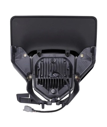 Projecteur LED moto + plaque Enduro Offroad  noir les ctes