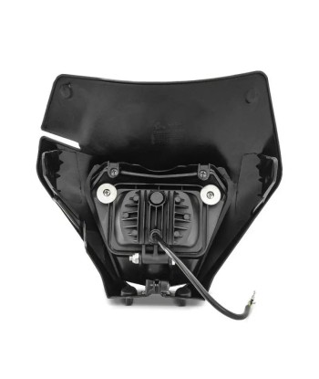 Projecteur LED moto + plaque pour Enduro XDure BK2 carenage Universel noir le concept de la Pate a emporter 