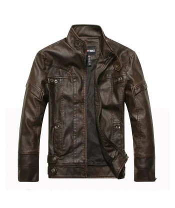 Veste Cuir Homme style Cafe racer d'Europe débarque