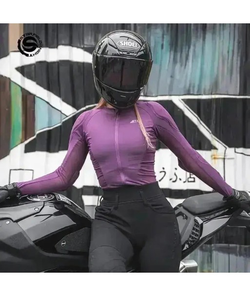 Gilet de Protection Femme Moto - Violet destockage