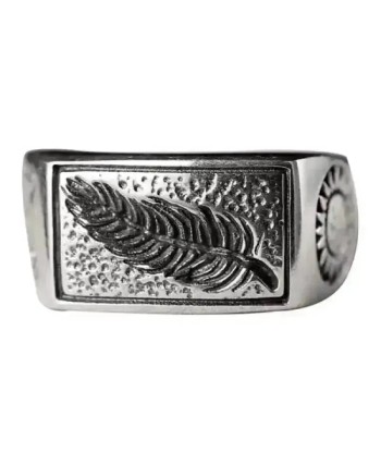 Bague motard - Plume (Argent) les ligaments