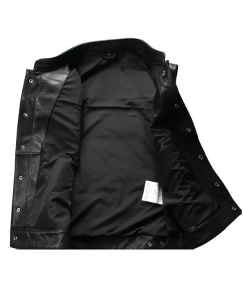 Veste moto cuir biker SOA livraison et retour toujours gratuits