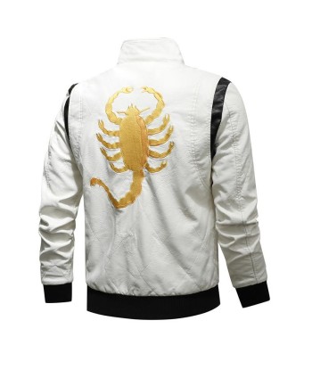 Blouson cuir blanc - Scorpion pas cheres