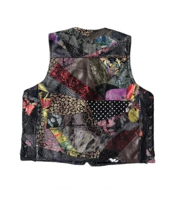 Gilet cuir biker femme l'achat 