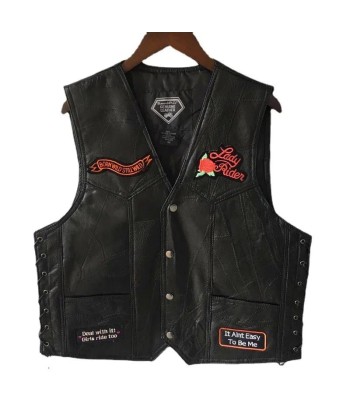 Gilet cuir femme biker chez Cornerstreet bien 