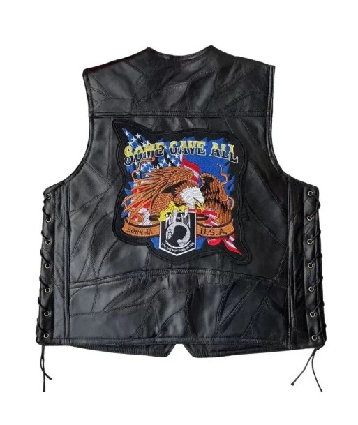 Gilet cuir homme biker offre 