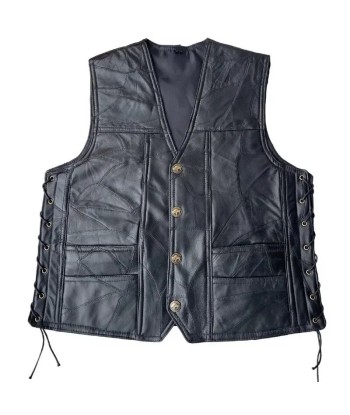 Gilet cuir biker lacet sélection de produits