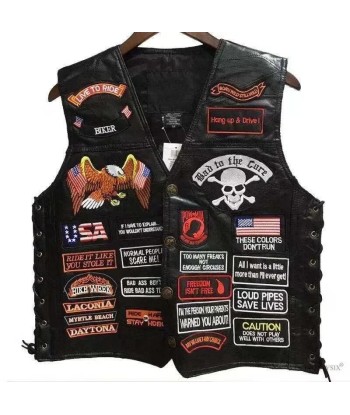 Gilet cuir biker Harley Davidson acheter en ligne