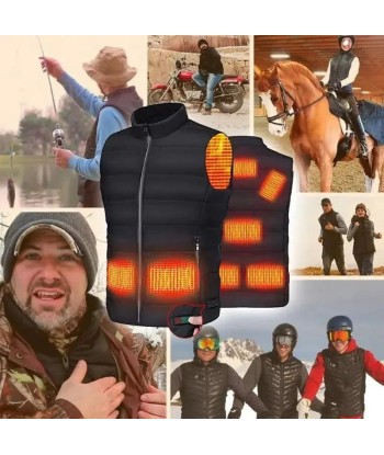 Gilet chauffant moto polaire | JACKHEAT™ brillant des détails fins