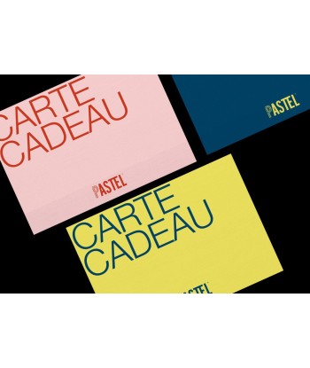 La carte cadeau PASTEL ou a consommer sur place