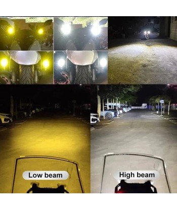 Phare led moto additionnel JUSQU'A -70%! 