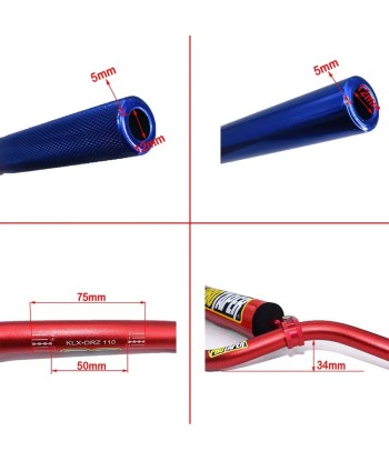 Guidon pro taper - 22mm Rouge hantent personnes