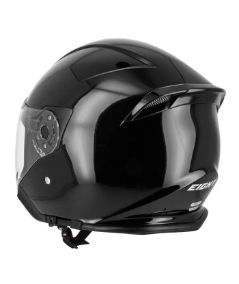 Casque jet Noir Brillant - S771 destockage