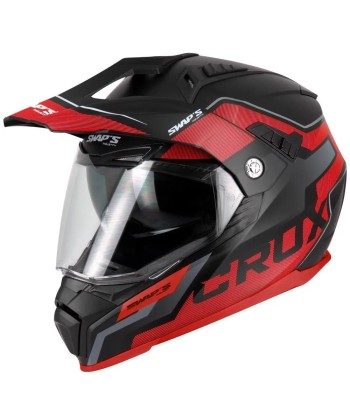 Casque moto cross/enduro + visiere -  CRUX™ basket pas cher