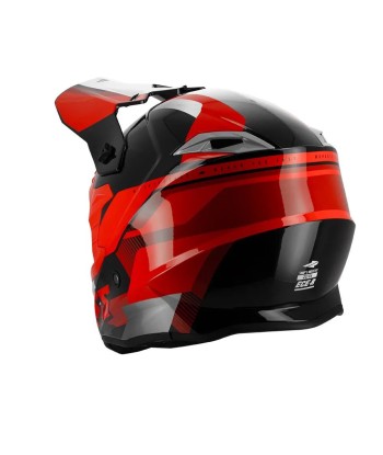 Casque moto cross homologuée - Rouge SWAPS S849 l'évolution des habitudes 