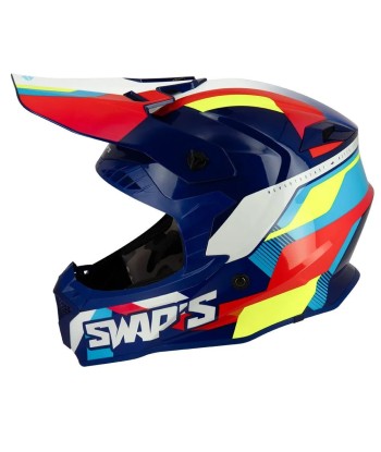 Casque cross bleu -  2FASTER 4FLASH Toutes les collections ici