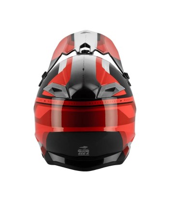 Casque moto cross homologuée - Rouge SWAPS S849 l'évolution des habitudes 